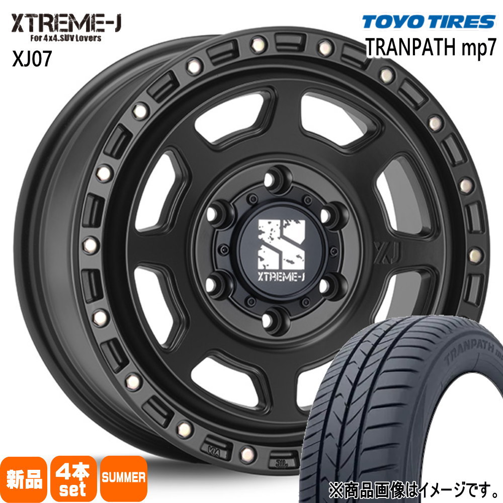 215/65R16 トランパス mp7 TRANPATH mp7 トーヨータイヤ TOYOTIRES 新品 夏用 サマータイヤ ホイール 4本セット MLJ XTREME-J XJ07 16&times;6.5+38 6/139.7 16インチ｜タイヤショップ78