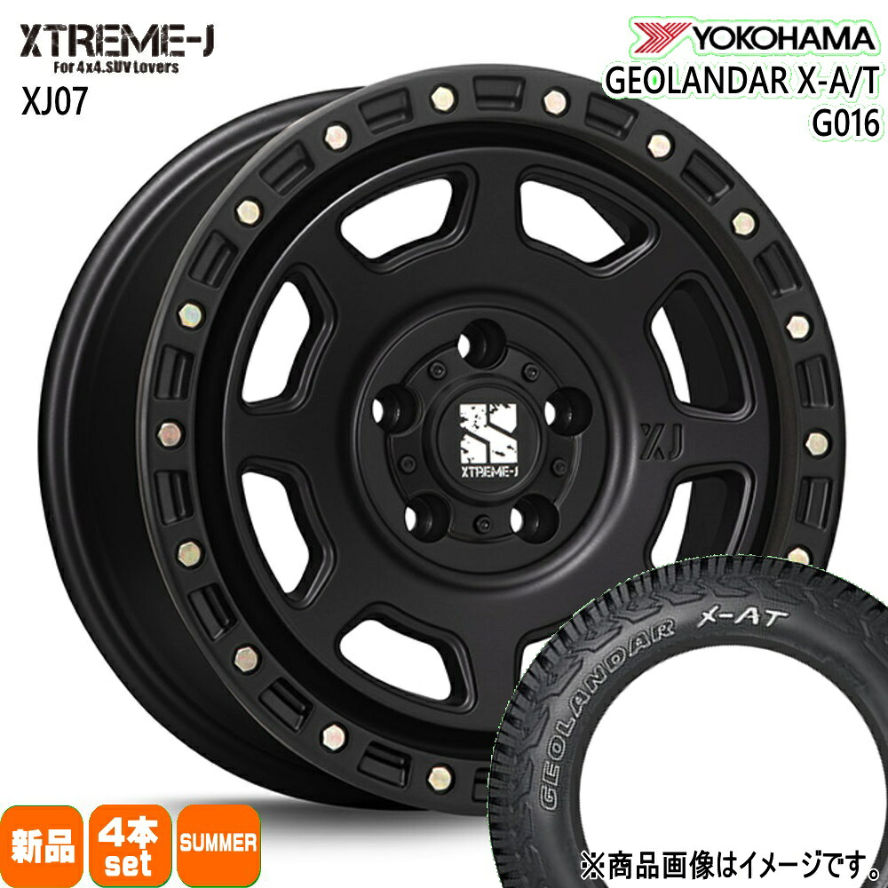 215/65R16 109/107Q LT ジオランダー X-AT G016 GEOLANDAR X-AT G016 ヨコハマ YOKOHAMA 新品 夏用 サマータイヤ ホイール 4本セット MLJ XTREME-J XJ07 16&times;7.0+35 5/114.3 16インチ｜タイヤショップ78 107,305円