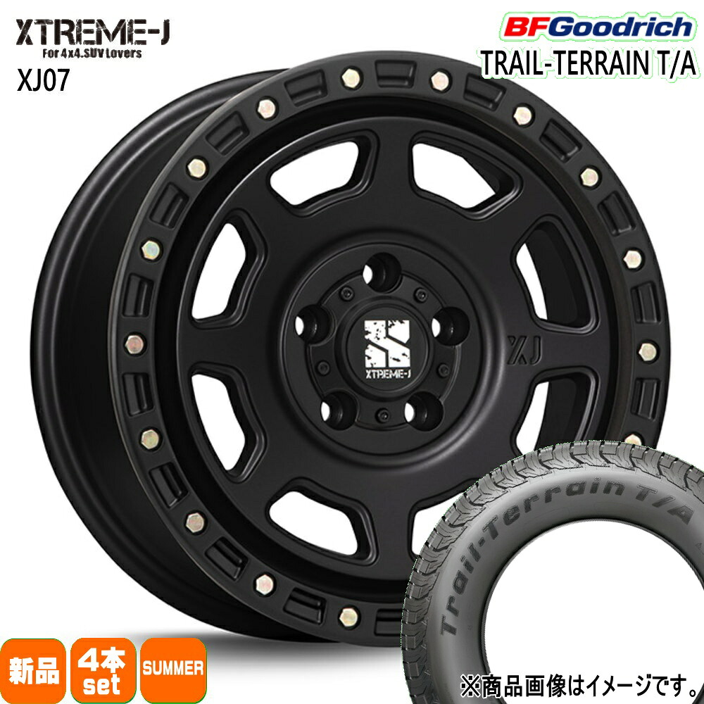 225/60R17 99H トレイルテレーン T/A TRAIL-TERRAIN T/A BFグッドリッチ BF.Goodrich 新品 夏用 サマータイヤ ホイール 4本セット MLJ XTREME-J XJ07 17&times;8.0+35 5/114.3 17インチ｜タイヤショップ78