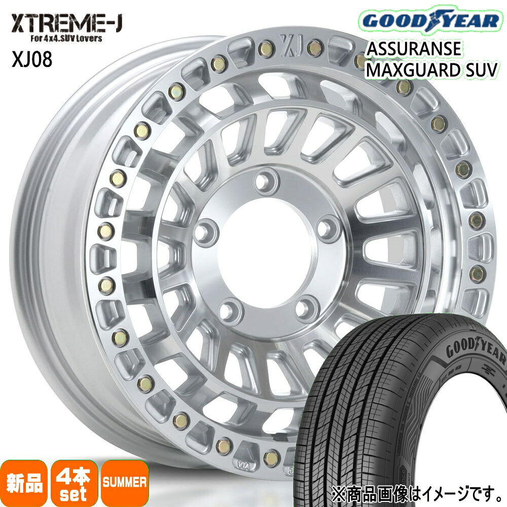 225/70R16 103H アシュランス マックスガード SUV ASSURANCE MAXGUARD SUV グッドイヤー GOODYEAR 新品 夏用 サマータイヤ ホイール 4本セット MLJ XTREME-J XJ08 16&times;6.0-5 5/139.7 16インチ｜タイヤショップ78