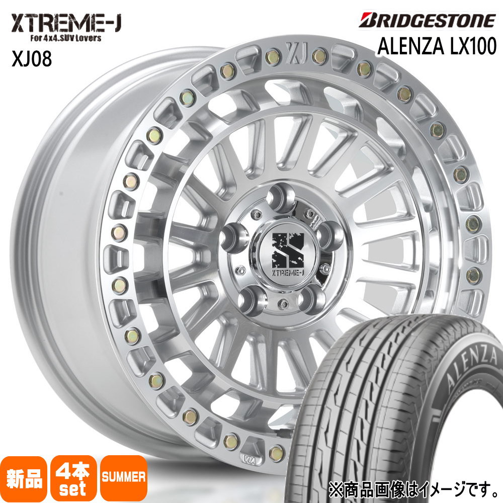 265/65R18 114V アレンザ LX100 ALENZA LX100 ブリヂストン BRIDGESTONE 新品 夏用 サマータイヤ ホイール 4本セット MLJ XTREME-J XJ08 18×8.0+45 5/127 18インチ|タイヤショップ78