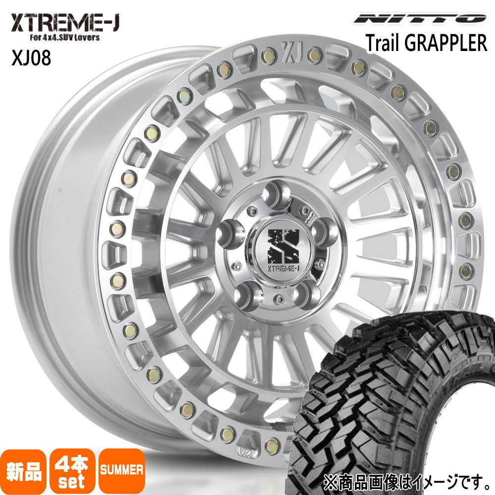 37&times;12.50R17 トレイルグラップラー Trail GRAPPLER ニットー NITTO 新品 夏用 サマータイヤ ホイール 4本セット MLJ XTREME-J XJ08 17&times;7.5+40 5/127 17インチ｜タイヤショップ78