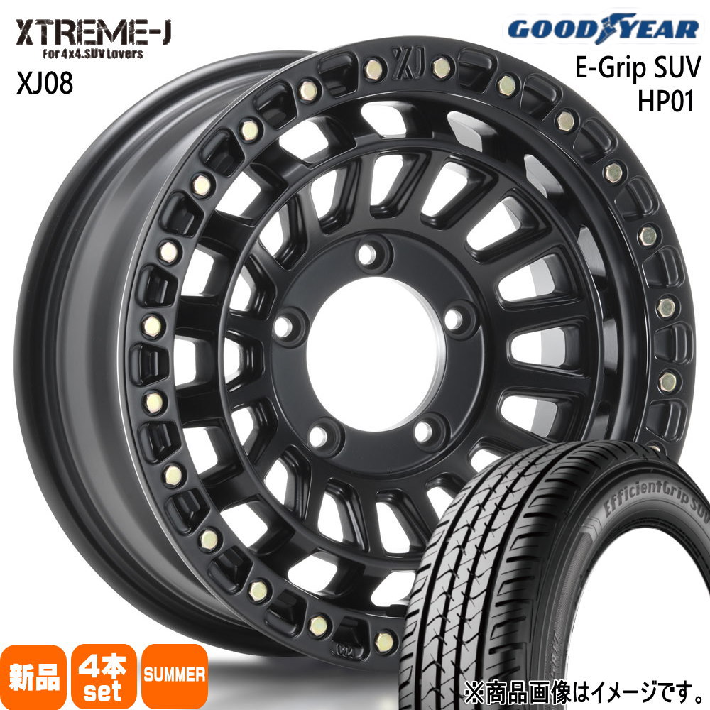 175/80R16 91S エフィシェントグリップ?SUV HP01 EfficientGrip SUV HP01 グッドイヤー GOODYEAR 新品 夏用 サマータイヤ ホイール 4本セット MLJ XTREME-J XJ08 16×5.5+20 5/139.7 16インチ|タイヤショップ78
