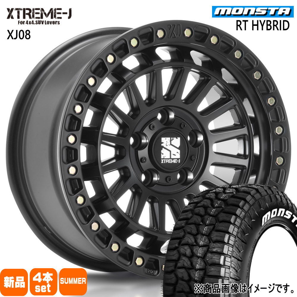 215/65R16 109/107Q LT RTハイブリッド RT HYBRID モンスタ MONSTA 新品 夏用 サマータイヤ ホイール 4本セット MLJ XTREME-J XJ08 16×7.0+35 5/114.3 16インチ|タイヤショップ78