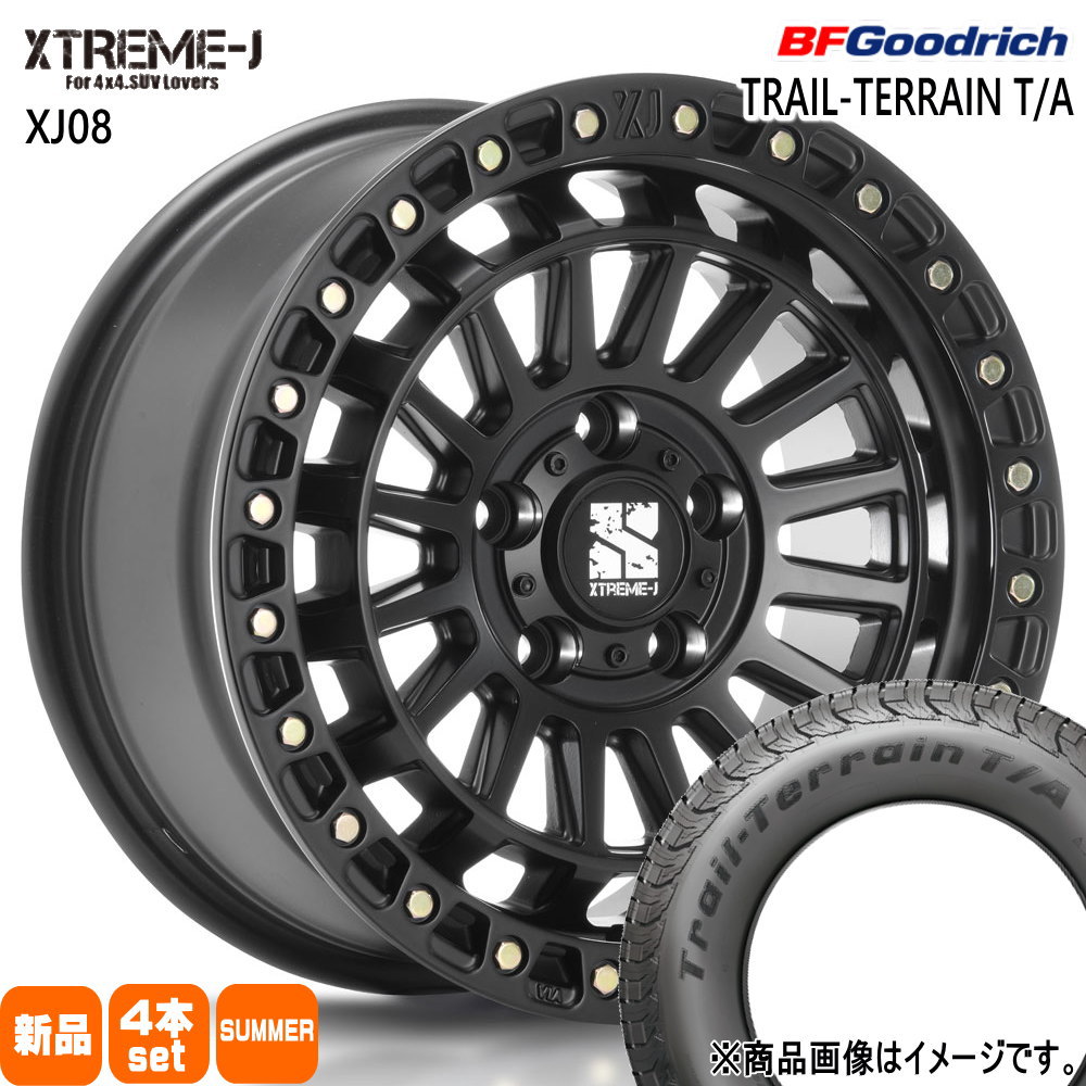 225/60R17 99H トレイルテレーン T/A TRAIL-TERRAIN T/A BFグッドリッチ BF.Goodrich 新品 夏用 サマータイヤ ホイール 4本セット MLJ XTREME-J XJ08 17×7.5+42 5/114.3 17インチ|タイヤショップ78