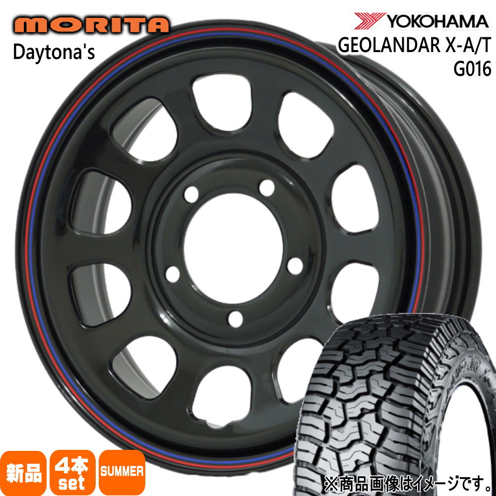 235/70R16 104/101Q LT ジオランダー X-AT G016 GEOLANDAR X-AT G016 ヨコハマ YOKOHAMA 新品 夏用 サマータイヤ ホイール 4本セット 森田システム DAYTONA'S G2 16&times;5.5+22 5/139.7｜タイヤショップ78