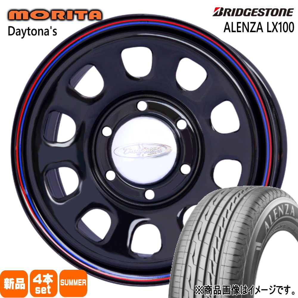 215/65R16 98H アレンザ LX100 ALENZA LX100 ブリヂストン BRIDGESTONE 新品 夏用 サマータイヤ ホイール 4本セット 森田システム DAYTONA'S G2 16×6.5+45 6/139.7|タイヤショップ78