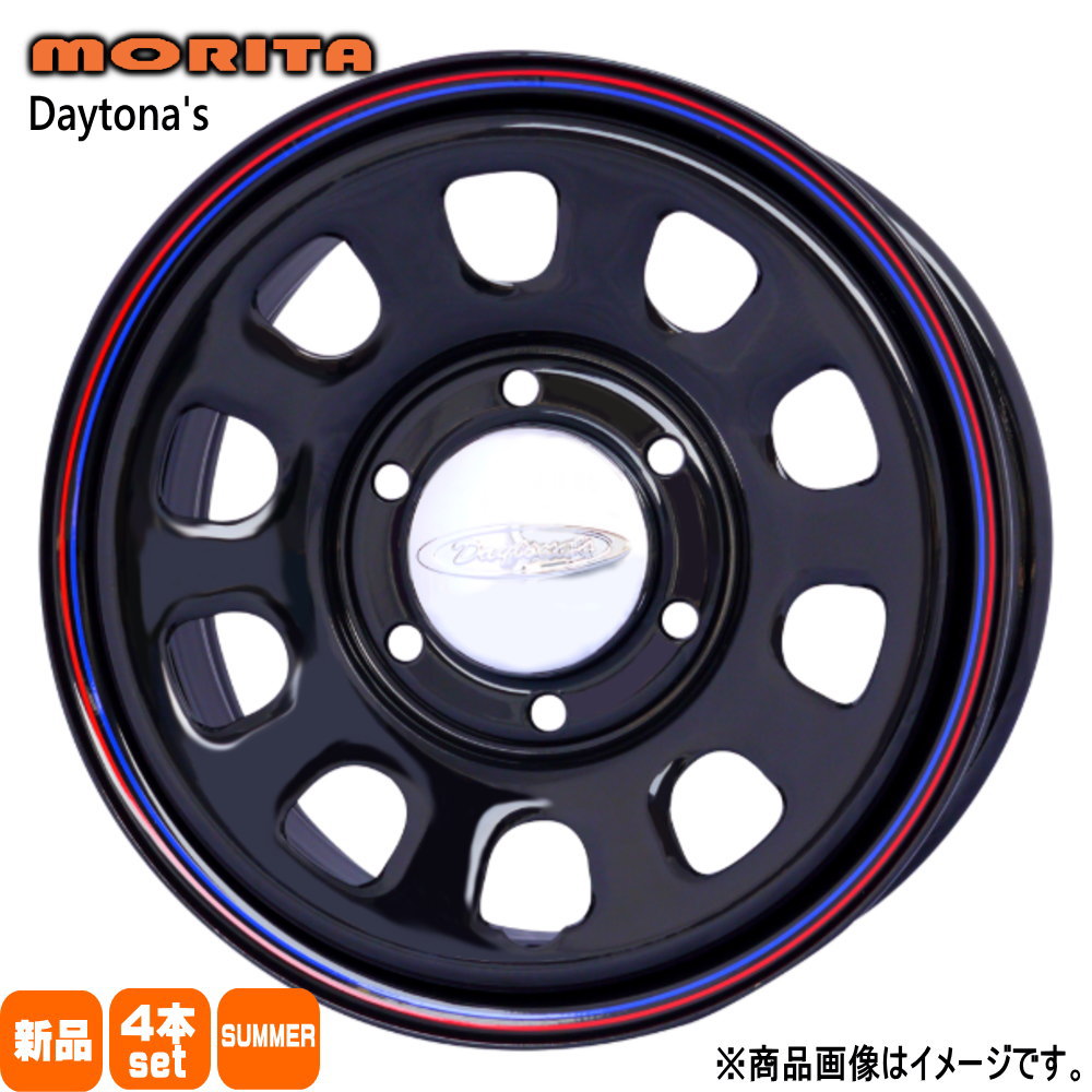 195/80R15 銘柄指定不可 輸入タイヤ 輸入タイヤ 輸入タイヤ 新品 夏用 サマータイヤ ホイール 4本セット 森田システム DAYTONA'S G2 15×6.5+40 6/139.7|タイヤショップ78