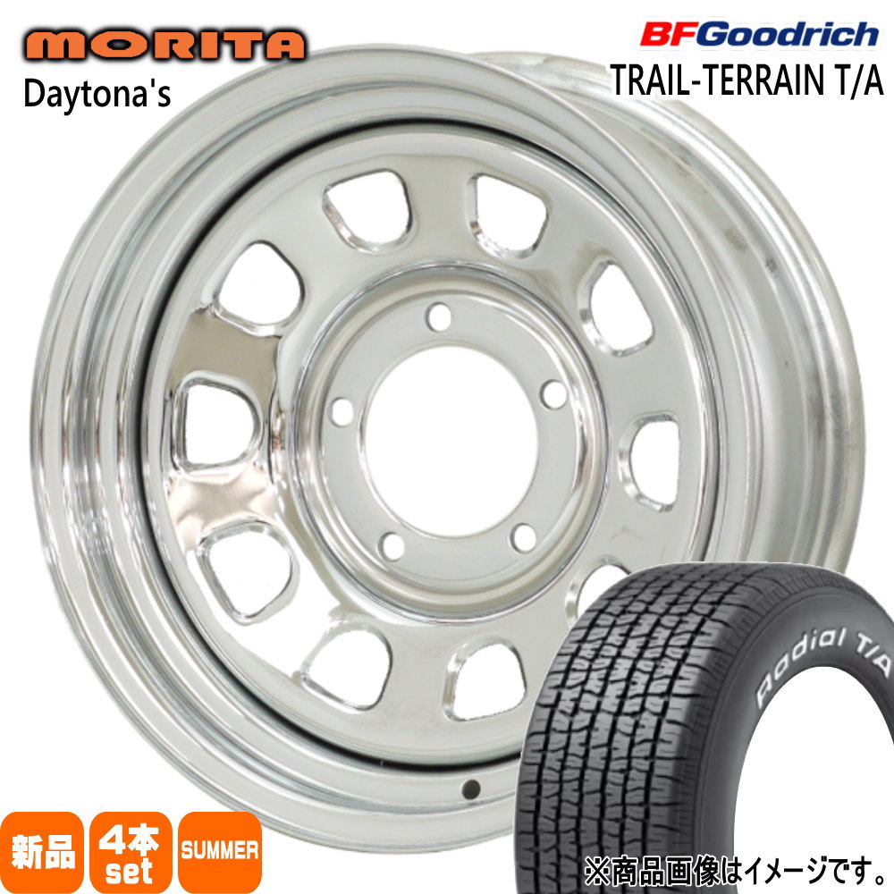 225/70R15 100S RWL ラジアル T/A RADIAL T/A BFグッドリッチ BF.Goodrich 新品 夏用 サマータイヤ ホイール 4本セット 森田システム DAYTONA'S G2 15×6.0+0 5/139.7|タイヤショップ78