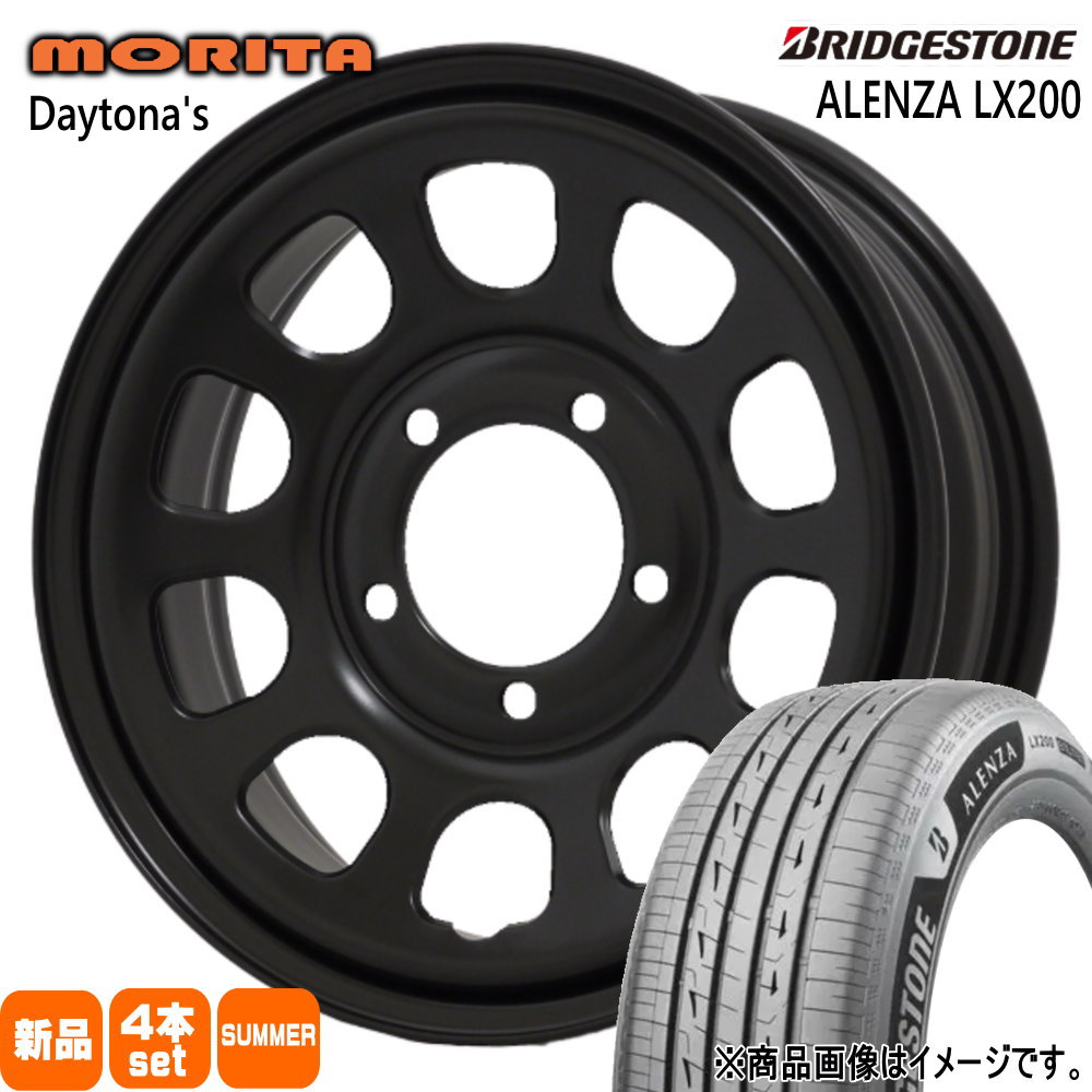 175/80R16 91S アレンザ LX200 ALENZA LX200 ブリヂストン BRIDGESTONE 新品 夏用 サマータイヤ ホイール 4本セット 森田システム DAYTONA'S G2 16&times;5.5+22 5/139.7｜タイヤショップ78 67,821円