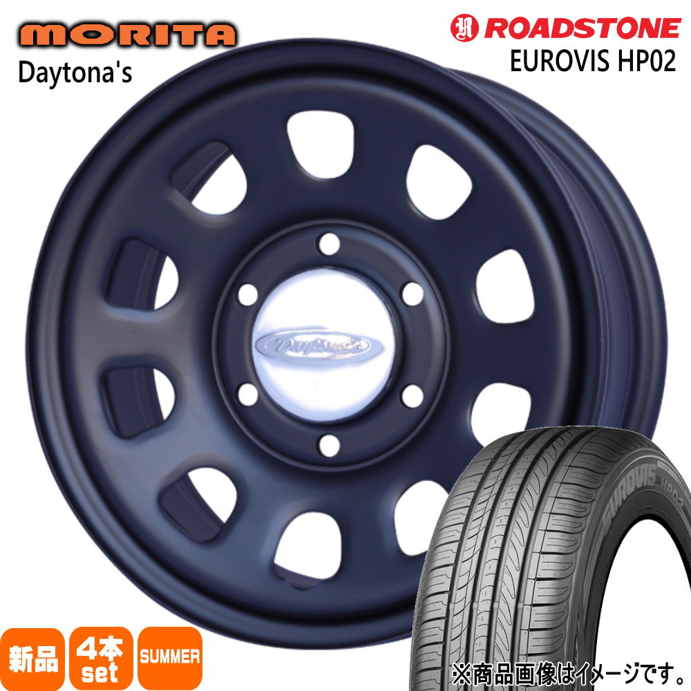 215/65R16 98H ユーロビズ HP02 EUROVIS HP02 ロードストーン ROADSTONE 新品 夏用 サマータイヤ ホイール 4本セット 森田システム DAYTONA'S G2 16&times;6.5+38 6/139.7｜タイヤショップ78 58,674円