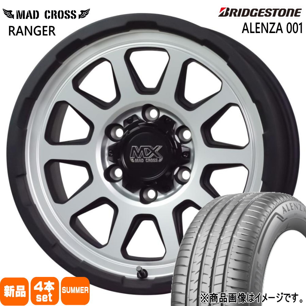 285/60R18 アレンザ 001 ALENZA 001 ブリヂストン BRIDGESTONE 新品 夏用 サマータイヤ ホイール 4本セット HOT STUFF CORPORATION MAD CROSS RANGER 18&times;8.0+20 6/139.7 18インチ｜タイヤショップ78