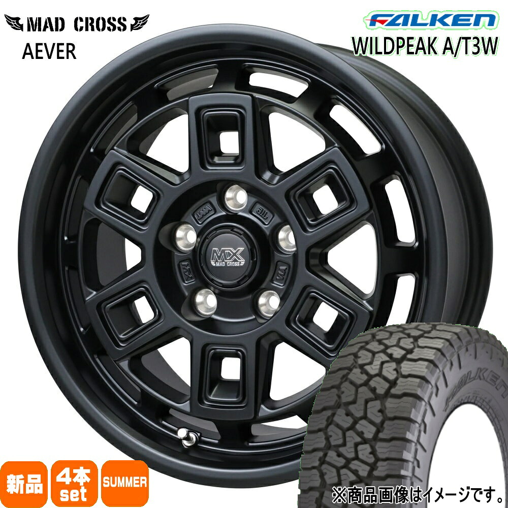 235/70R16 109T XL ワイルドピーク AT3W WILDPEAK A/T3W ファルケン FALKEN 新品 夏用 サマータイヤ ホイール 4本セット HOT STUFF CORPORATION MAD CROSS AEVER 16&times;7.0+38 5/114.3｜タイヤショップ78 90,569円
