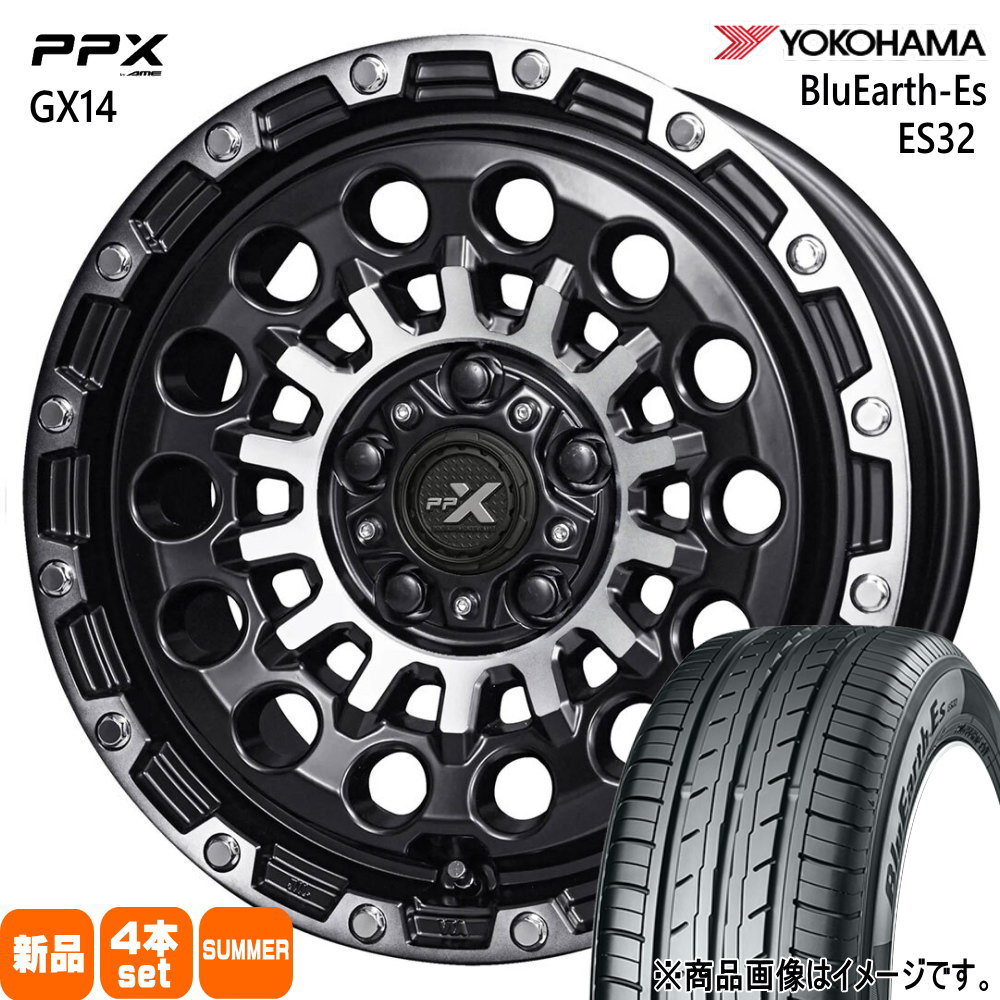 215/65R16 98H ブルーアース ES ES32 BluEarth-Es ES32 ヨコハマ YOKOHAMA 新品 夏用 サマータイヤ ホイール 4本セット 共豊コーポレーション PPX GX14 16×7.0+35 5/114.3 16インチ|タイヤショップ78