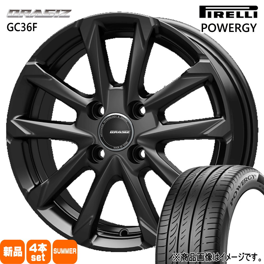 185/65R15 88H パワジー POWERGY ピレリ PIRELLI 新品 夏用 サマータイヤ ホイール 4本セット KIT JAPAN QRASIZ GC36F 15×5.5+42 4/100 15インチ|タイヤショップ78