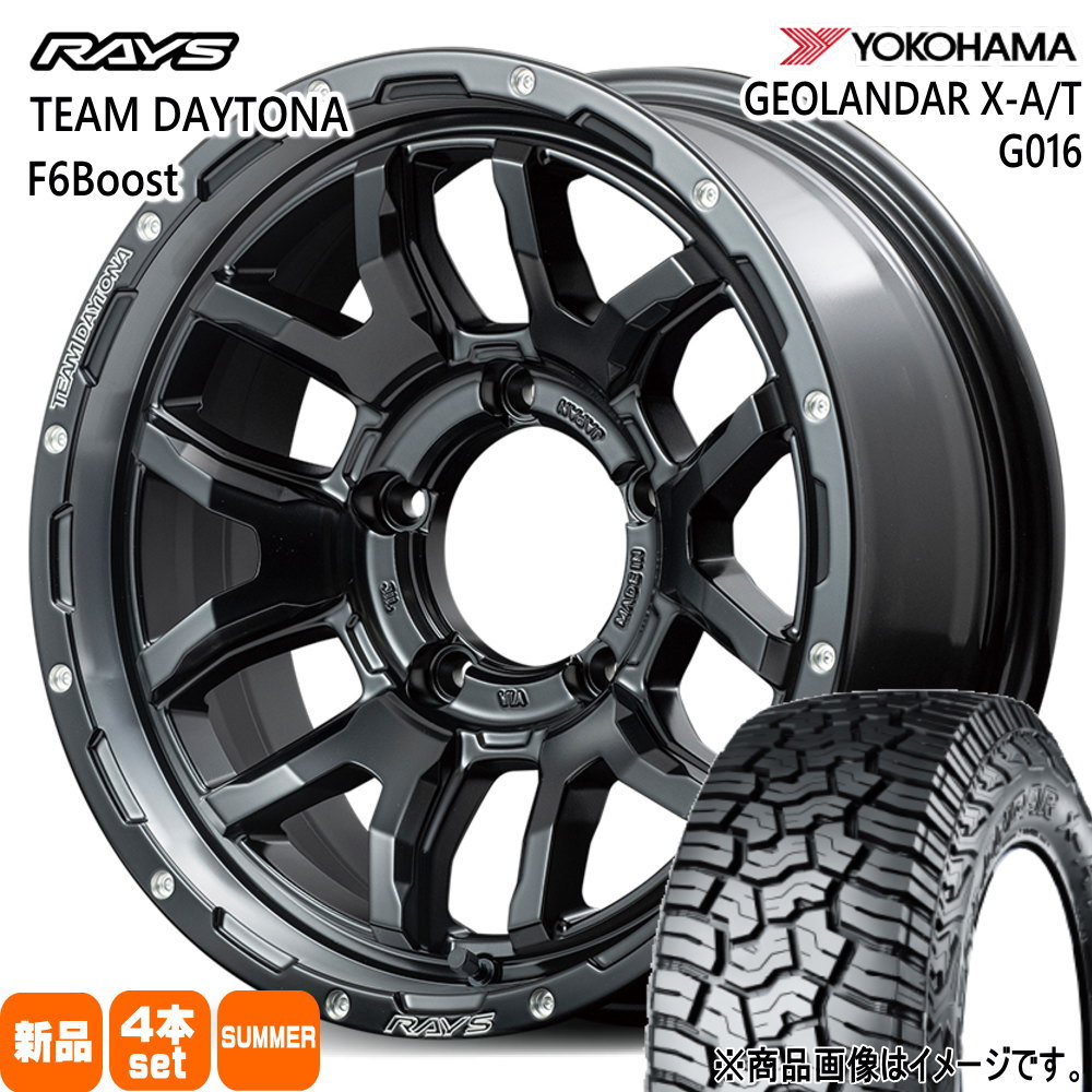 5本SET ホイール在庫有 235/70R16 104/101Q LT ジオランダー X-AT G016 GEOLANDAR X-AT G016 ヨコハマ YOKOHAMA 新品 夏用 サマータイヤ ホイール 5本セット RAYS TEAM DAYTONA F6Boost 16&times;5.5+20 5/139.7｜タイヤショップ78