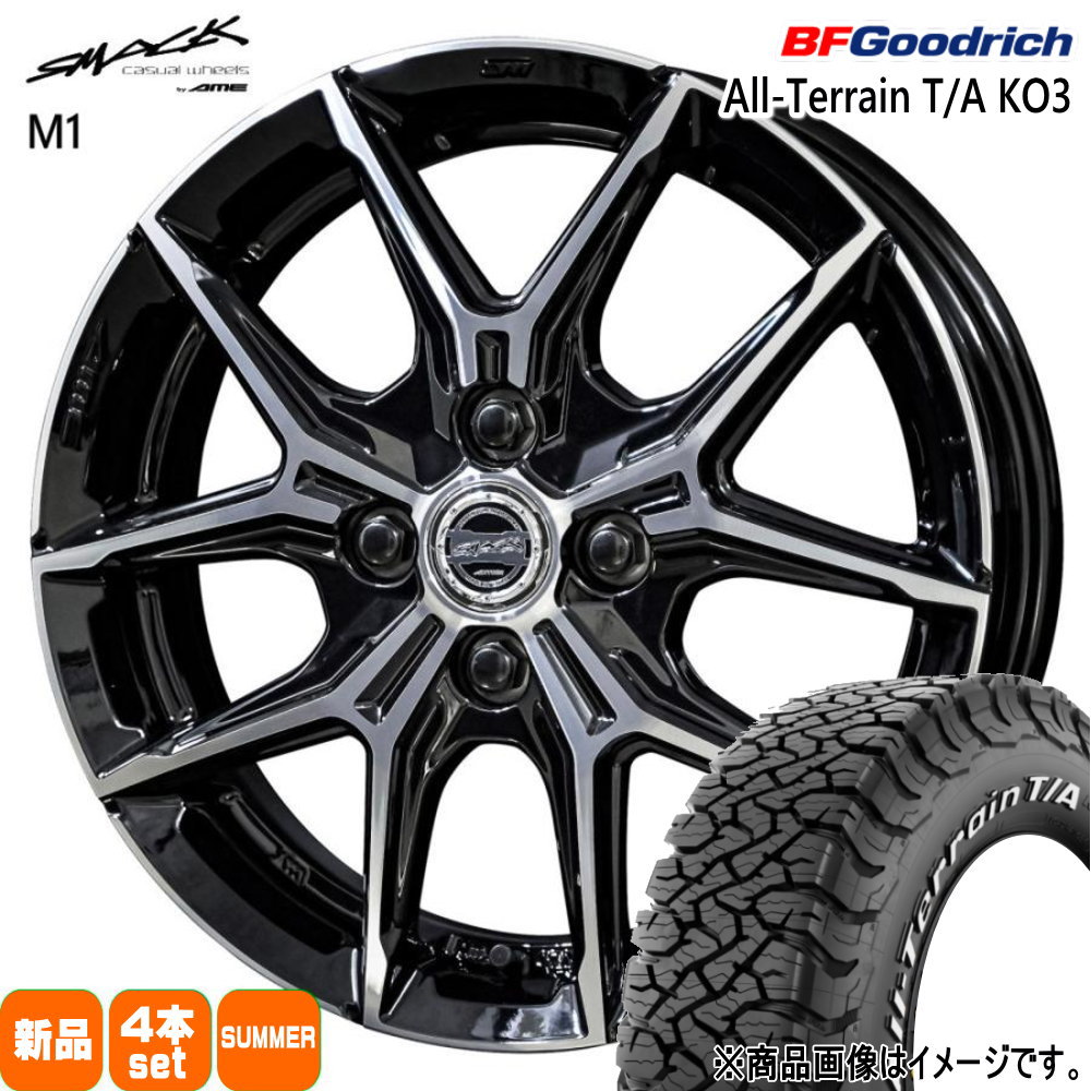 215/70R16 100/97S LRC LT オールテレーン T/A KO3 All-Terrain T/A KO3 BFグッドリッチ BF.Goodrich 新品 夏用 サマータイヤ ホイール 4本セット 共豊コーポレーション SMACK +EK M1 16×6.0+40 4/100|タイヤショップ78