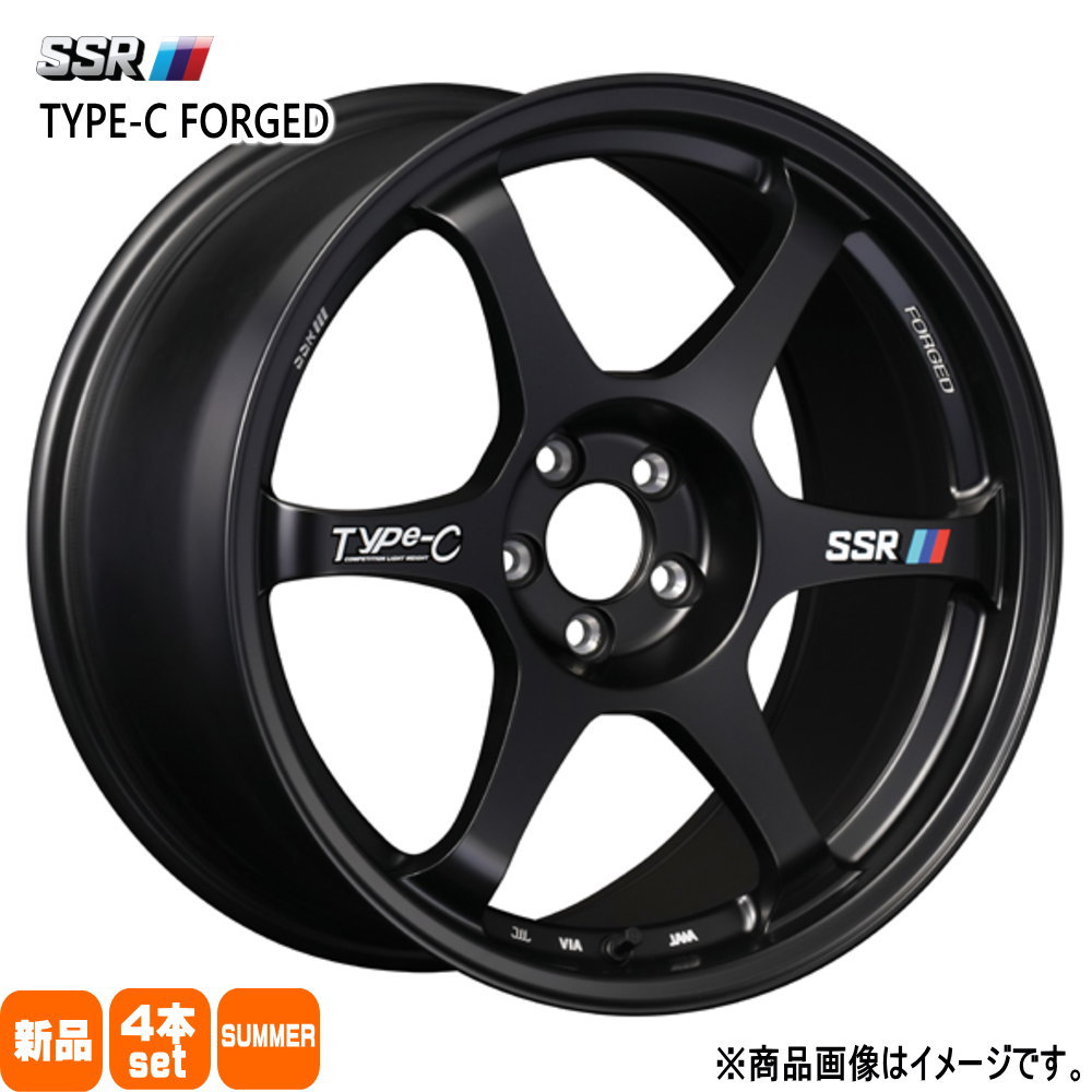 235/45R18 銘柄指定不可 輸入タイヤ 輸入タイヤ 輸入タイヤ 新品 夏用 サマータイヤ ホイール 4本セット SSR Type-C FPRGED 18×8.0+45 5/114.3|タイヤショップ78