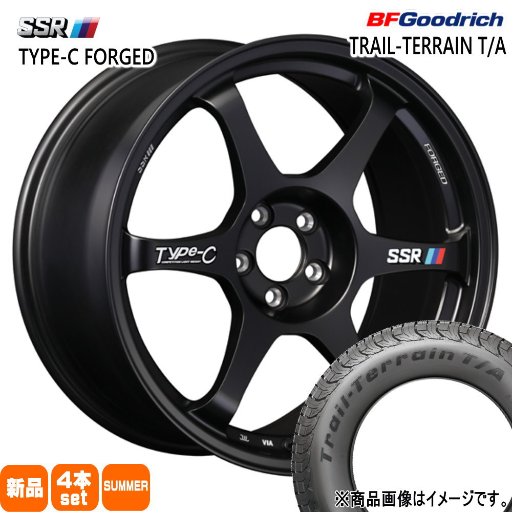 225/60R17 99H トレイルテレーン T/A TRAIL-TERRAIN T/A BFグッドリッチ BF.Goodrich 新品 夏用 サマータイヤ ホイール 4本セット SSR Type-C FPRGED 17×7.5+48 5/114.3|タイヤショップ78