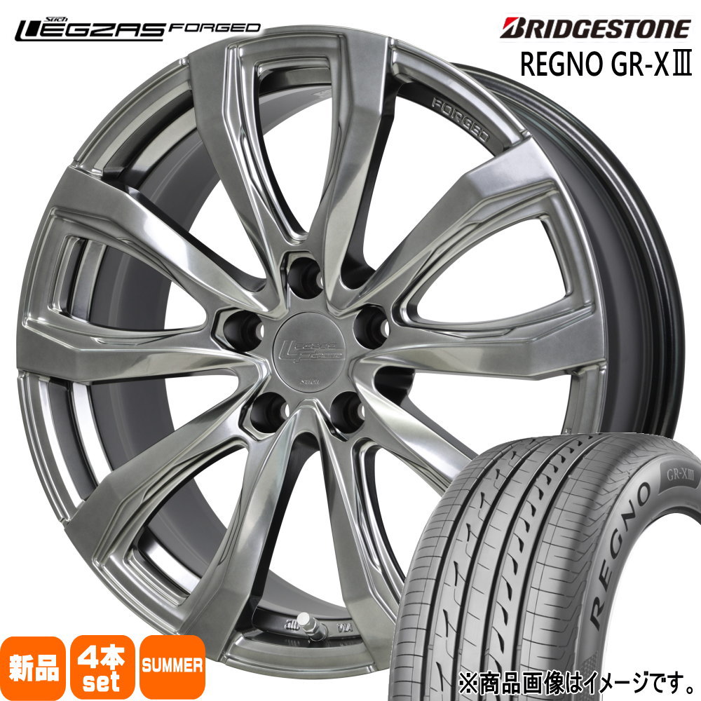 235/40R19 92W レグノ GRX3 REGNO GR-X3 ブリヂストン BRIDGESTONE 新品 夏用 サマータイヤ ホイール 4本セット HOT STUFF CORPORATION LEGZAS FORGED FS-01 19×8.0+42 5/114.3 19インチ|タイヤショップ78