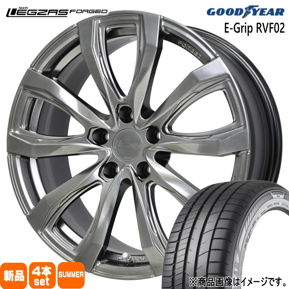 245/40R19 98W エフィシェントグリップ RVF02 EfficentGrip RVF02 グッドイヤー GOODYEAR 新品 夏用 サマータイヤ ホイール 4本セット HOT STUFF CORPORATION LEGZAS FORGED FS-01 19×8.0+42 5/114.3 19インチ|タイヤショップ78
