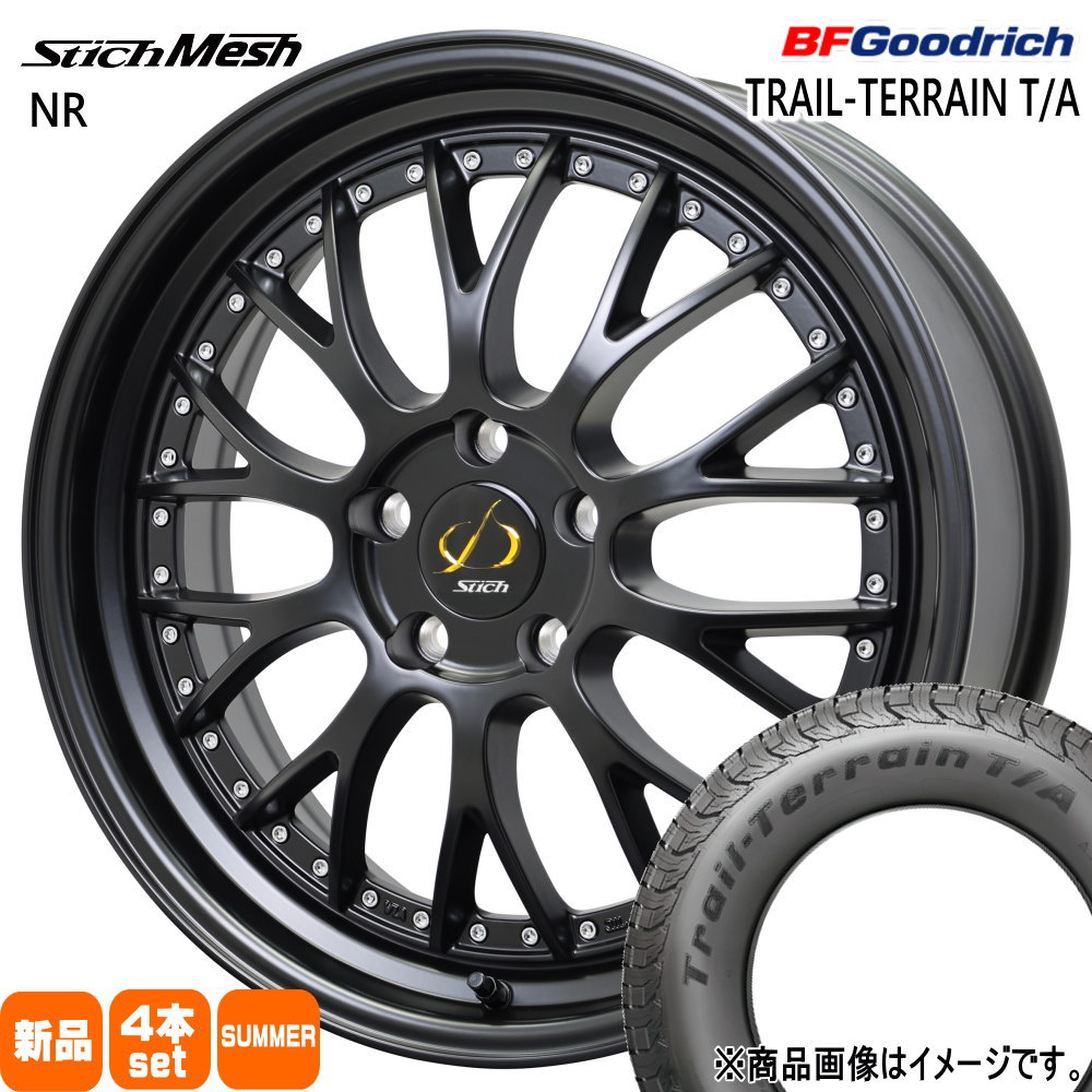 235/60R18 107H XL トレイルテレーン T/A TRAIL-TERRAIN T/A BFグッドリッチ BF.Goodrich 新品 夏用 サマータイヤ ホイール 4本セット HOT STUFF CORPORATION StichMESH NR 18×7.0+38 5/114.3 18インチ|タイヤショップ78