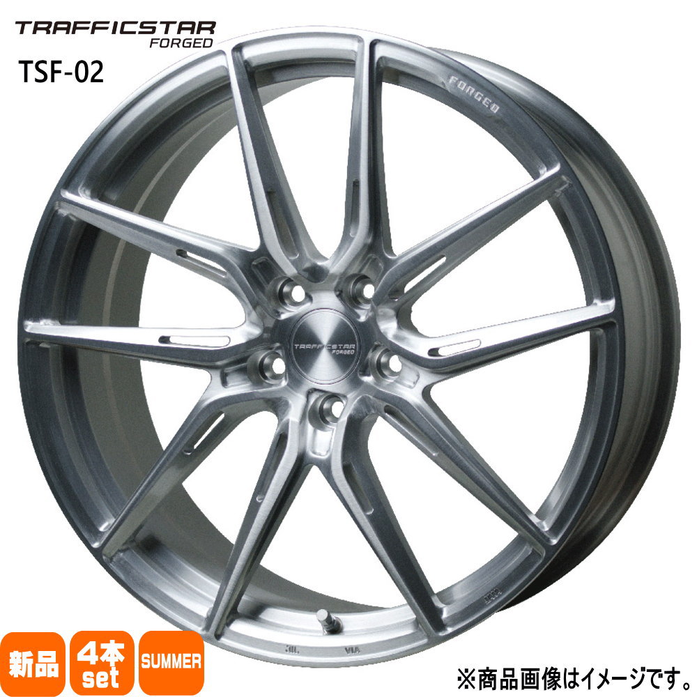 245/35R19 銘柄指定不可 輸入タイヤ 輸入タイヤ 輸入タイヤ 新品 夏用 サマータイヤ ホイール 4本セット HOT STUFF CORPORATION TRAFFICSTAR FORGED TSF-02 19×8.0+35 5/114.3 19インチ|タイヤショップ78