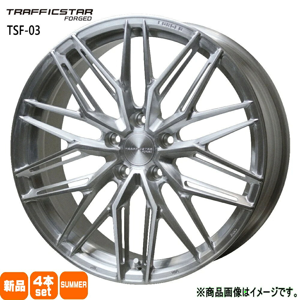 245/35R19 銘柄指定不可 輸入タイヤ 輸入タイヤ 輸入タイヤ 新品 夏用 サマータイヤ ホイール 4本セット HOT STUFF CORPORATION TRAFFICSTAR FORGED TSF-03 19&times;8.0+42 5/114.3 19インチ｜タイヤショップ78