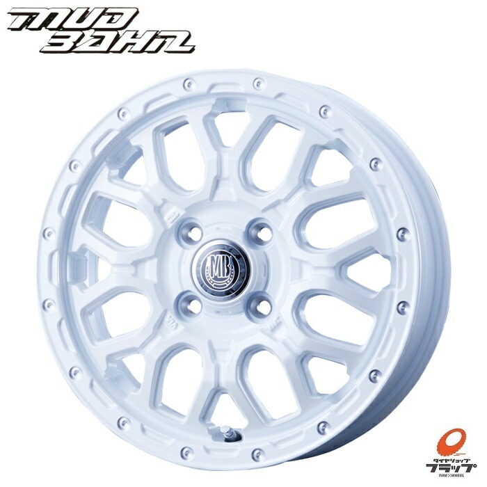 楽天市場】送料無料 4本セット ホイールのみ ベスト MUD BAHN XR