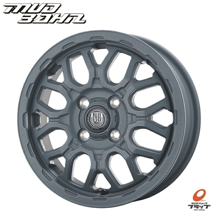 楽天市場】送料無料 4本セット ホイールのみ ベスト MUD BAHN XR