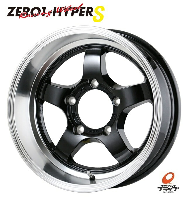 【取り寄せ品】送料無料 4本セット ホイールのみ ドゥオール CST ZERO1 HYPER S ゼロワンハイパー ブラックリムポリッシュ 16インチ 5.5J インセット-20 5穴 PCD139.7 JWL 4本 スズキ ジムニー ジムニーシエラ オーバーフェンダー｜タイヤショップフラップ