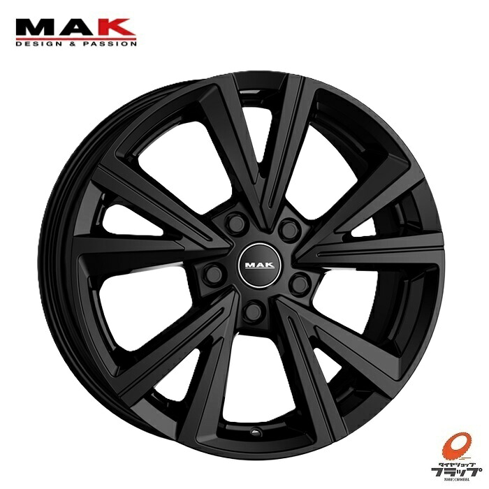 【取り寄せ品】 4本セット ホイールのみ MAK QVARZ グロスブラック 17インチ 7.0J+39 5H100 ハブ径57.1 JWL TPMS対応 マック クバーズ フォルクスワーゲン専用設計 4本セット ホイールのみ 送料無料~(条件あり) 阿部商会|タイヤショップフラップ