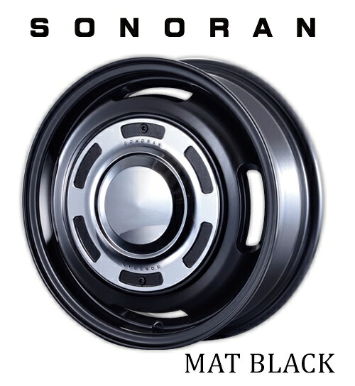 送料無料　4本セット　モーターファーム　ソノーラ　Motor Farm　SONORAN　マットブラック　14インチ　4.5J　インセット+45　4穴　PCD100　軽自動車　エブリィ　ワゴンR　ハスラー　ウェイク　タフト　アトレー　N-BOX　N-ONE　ミラ　タント　ムーヴ　デイズ