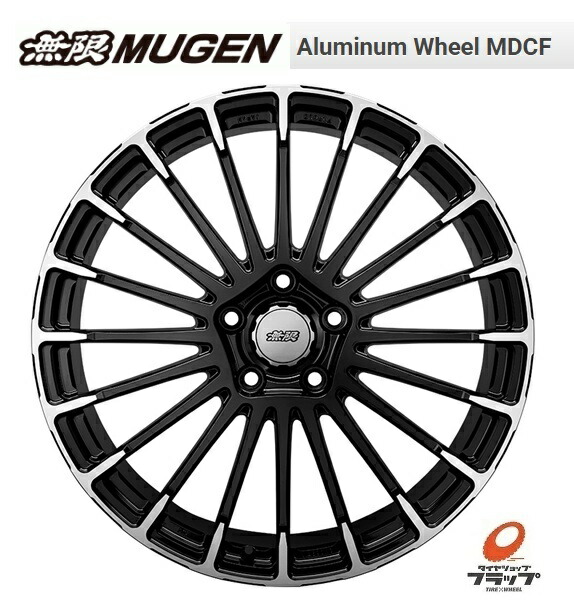 MUGEN 18インチ ホイールセット 無限 MUGEN ホイール MDW ベゼル 18インチ 7.5J インセット55 5