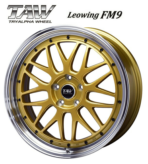 ※ゆーちゃま専用　TAW トライアルファ レオウィング FM9 20インチ 2本 TRYALPHA Leowing FM-9 20インチ 8.5J +38 5-114.3 ブラック