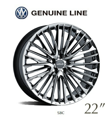 楽天市場】送料無料 ホイールのみ 4本セット WALD JENUINELINE F001 21