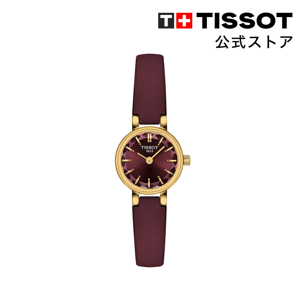 【ポイント10倍★】 ティソ 公式 レディース 腕時計 TISSOT ラブリー ラウンド 19.5mm ボルドー文字盤 レザーストラップ T1400093637100 ブランド腕時計|TISSOTティソ公式ストア店