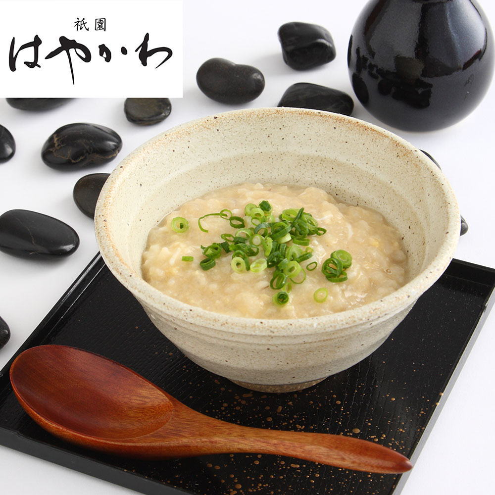 京都 「祇園はやかわ」 麦とろぞうすい4食セット 京都祇園の銘料亭  祇園はやかわ の京料理を自宅でご堪能ください【ギフト対応】