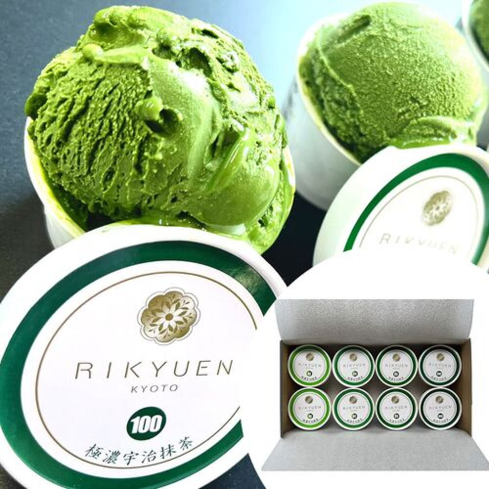 宇治 利休園 はんなりまったり宇治抹茶アイス 8個入り 抹茶の本場 京都宇治の銘茶園からお届けする納得のお味【冷凍】