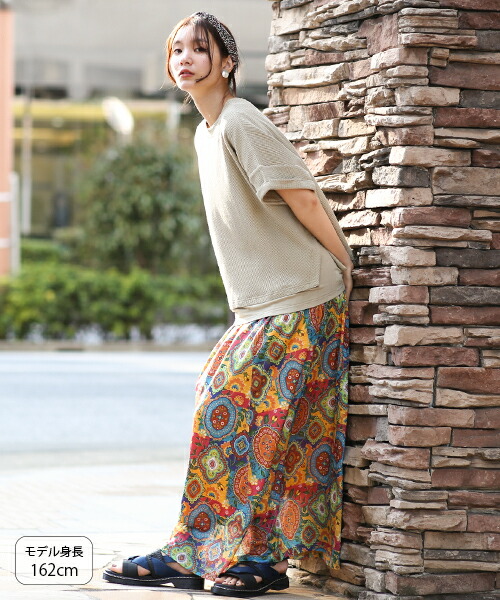 ワンピース ドッキングワンピ レディース 春 夏 半袖 ロング丈 レイヤード ドロップショルダー 異素材 パッチワーク柄 カジュアル 大人 エスニック チチカカ Titicaca オーナメントパッチドッキングワンピース Kscbc136 Ocrmglobal Com