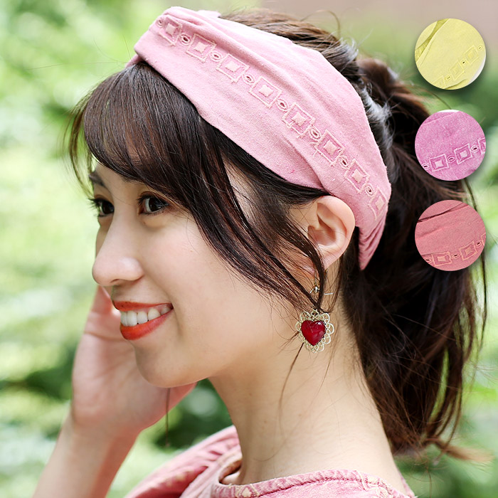 楽天市場】ヘアバンド ターバン ヘッドアクセサリー ヘアー