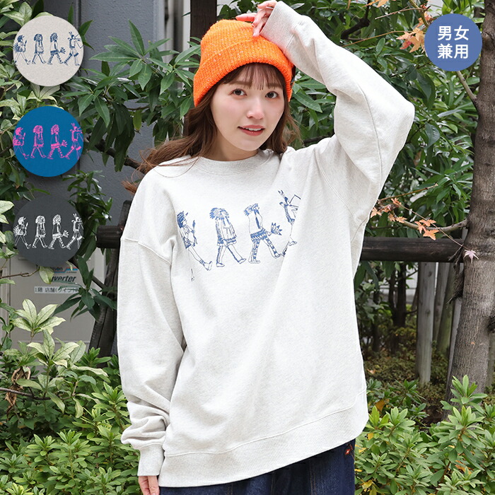 楽天市場】スケッチ刺繍ハーフジッププルオーバー ／ スウェット