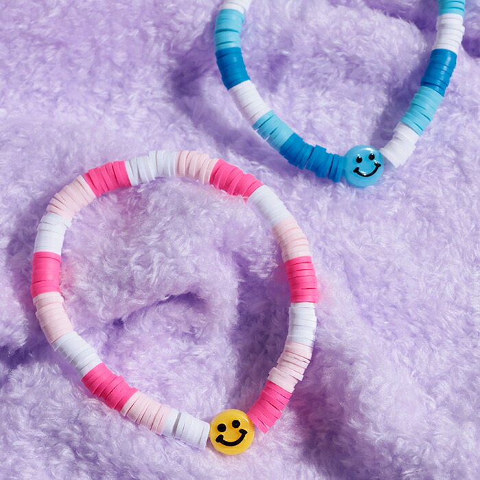 楽天市場】スレッドフロルブレスレット ／ カラフル ビーズ ゴム 腕輪