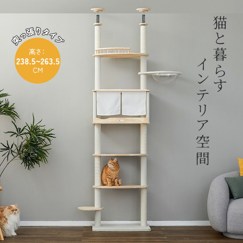MWPO キャットタワー 大型猫 突っ張り  木上り勾配主柱 猫主柱 省間隔文字 か細い 貨物輸送無料 全面綿縄 綿紐 爪とぎ 今めかしい 室内  恒星船 多頭飼い mwpo-916