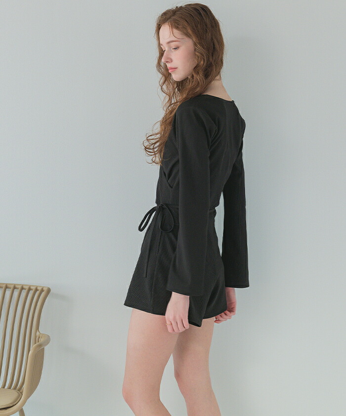 シードレス　カシュクール　ラッシュガード　ビキニ　M カシュクールオールインワン/ラッシュガード/水着（ラッシュ