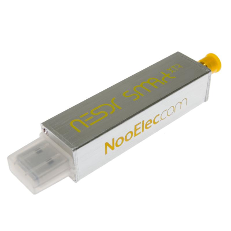 Nooelec NESDR SMArt XTR SDR - 拡張調整範囲、アルミニウムエンクロージャ、0.5PPM TCXO、SMA入力付きのプレミアムRTL-SDR。 RTL2832UおよびE4000ベースのソフトウェア無線