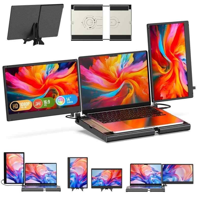 Kwumsy S2 モバイルモニター（14インチ）／2画面トリプルポータブル Amazon.co.jp: Kwumsy S2 モバイルモニター 2画面 トリプル