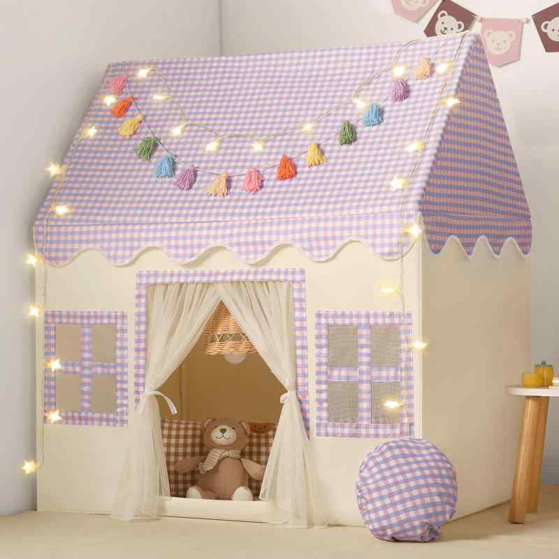 キッズテント 女の子 子供テント 室内遊具 おもちゃハウス プレイハウス 赤ちゃん睡眠テント 1-6歳 秘密基地 誕生日・子どもの日・出産祝い・クリスマスのプレゼントに最適 室外 知育玩具