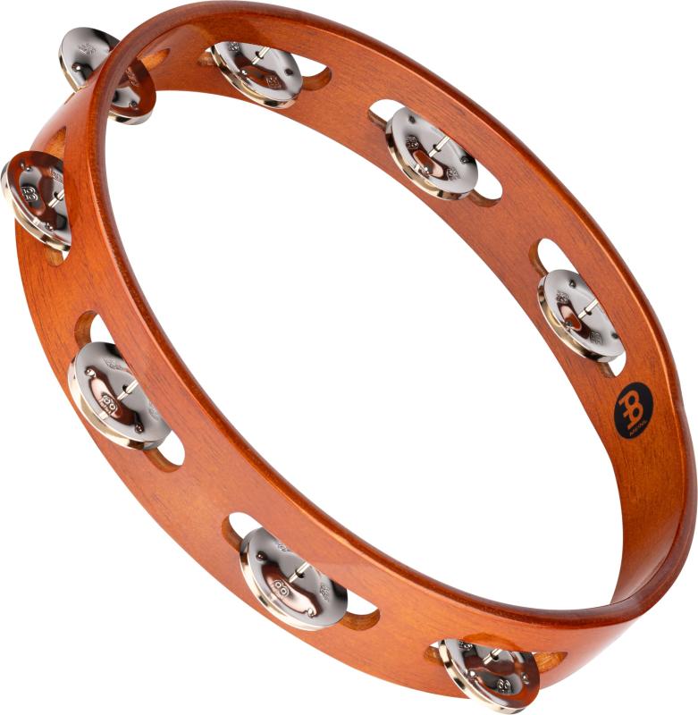 MEINL Percussion マイネル タンバリン Traditional Wood Tamboine Steel gles