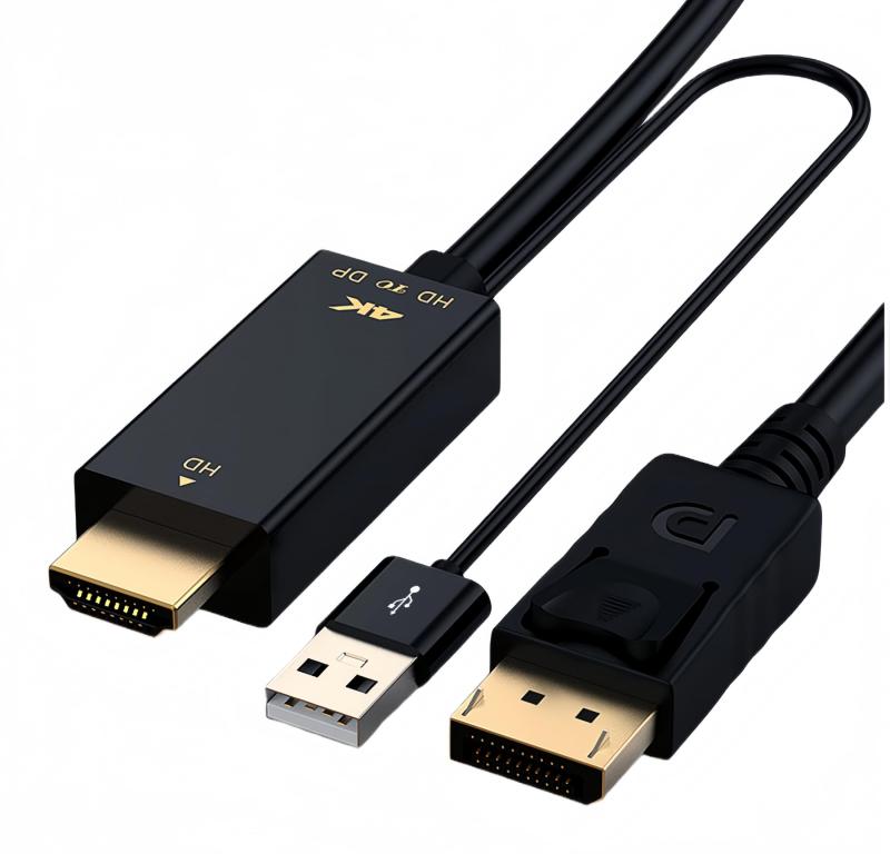 DMI to Type-C 変換ケーブル [4K@60z] 3M USB-C給電 DMI to Type C AR グラス hdmi 変換アダプター Xreal Nreal Air モバイルモニター XREAL Beam USB-A タッチ機能サポート